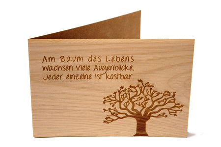 Holz Grußkarten