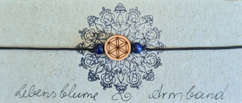 Armband "Lebensblume" mit Zirbe