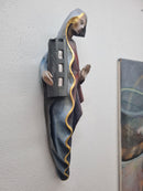 Hl. Barbara, Unikat geschnitzt aus Linde, bemalt und vergoldet