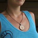 Lederband mit Karabinerverschluss aus Sterlingsilber 925er