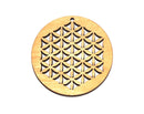 Untersetzer Blume des Lebens, Zirbenholz