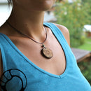 Lederband mit Karabinerverschluss aus Sterlingsilber 925er