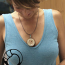 Lederband 50 cm mit Karabinerverschluss aus Sterlingsilber 925er