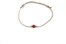 EinStein Armband mit rotem Jaspis – Handgeknüpft, Größenverstellbar & Nachhaltig | Naturlieb®