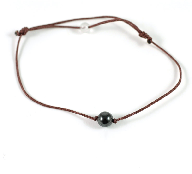 EinStein Armband mit Rauchquarz und Fallschirmschnur