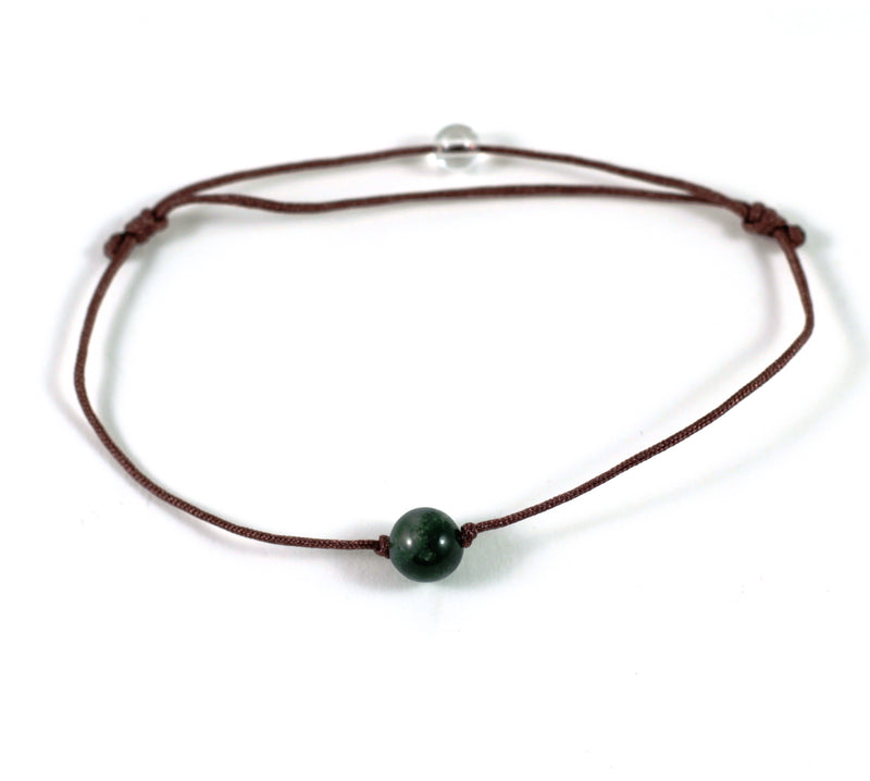 EinStein Armband mit Moosachat und Fallschirmschnur