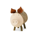 Glücksschwein aus Holz