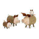 Glücksschwein aus Holz