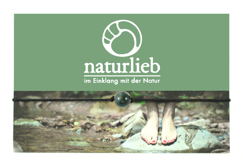EinStein Armband mit Moosachat und Fallschirmschnur