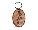 Schlüsselanhänger aus einem Nussholz "Steinbock"