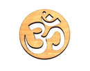 Untersetzer "Om" aus Zirbenholz