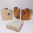 HolzFlachmann aus Zirbe "Natures Flow" Unikat