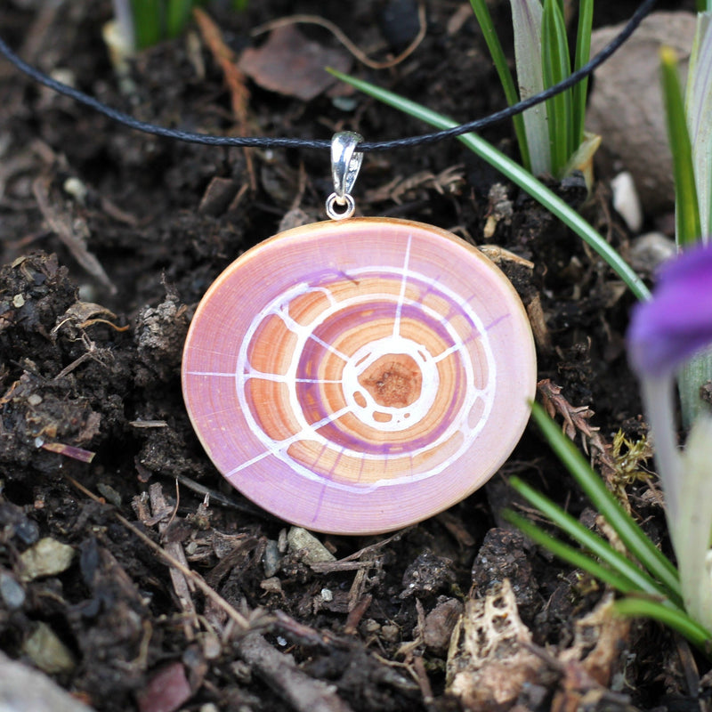 Kronenchakra Amulett in lila, violett