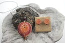 Element Feuer Amulett aus Zirbe