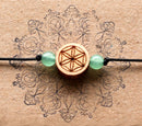 Armband "Lebensblume" mit Zirbe