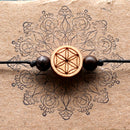 Armband "Lebensblume" mit Zirbe