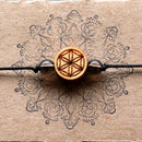 Armband "Lebensblume" mit Zirbe