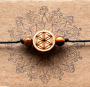 Armband "Lebensblume" mit Zirbe
