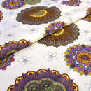 Zirbenkissen weiß mit Mandalas